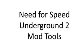 Tools for Modding Textures from Need for Speed Underground 2.